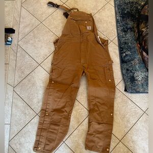 Carhartt Men's Tan Cargo overalls